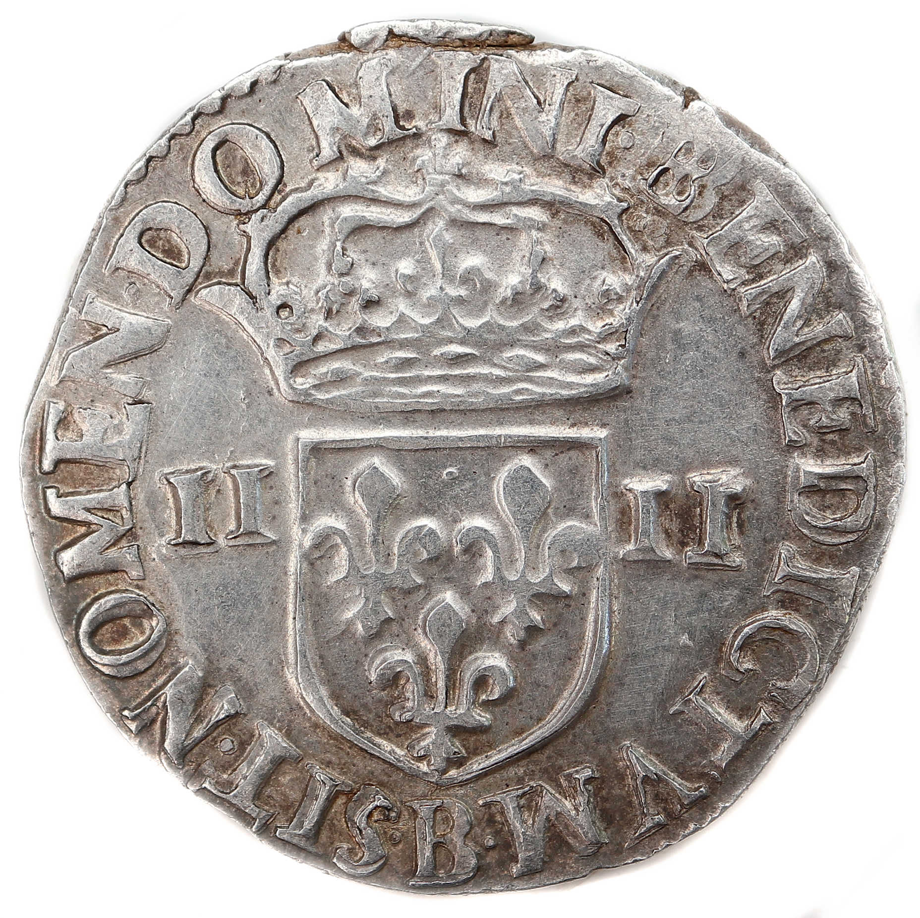 Monnaies royales de CHARLES X-quart d'écu-1590-ROUEN-REVERS