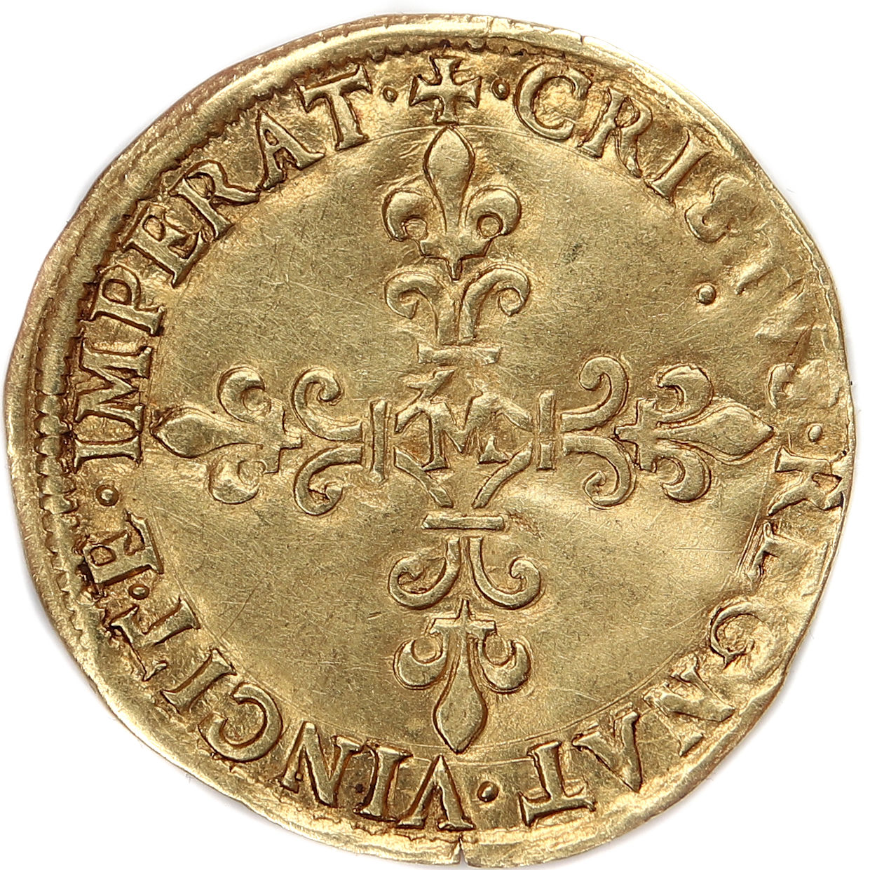 CHARLES IX ECU OR 1564 TOULOUSE  REVERS