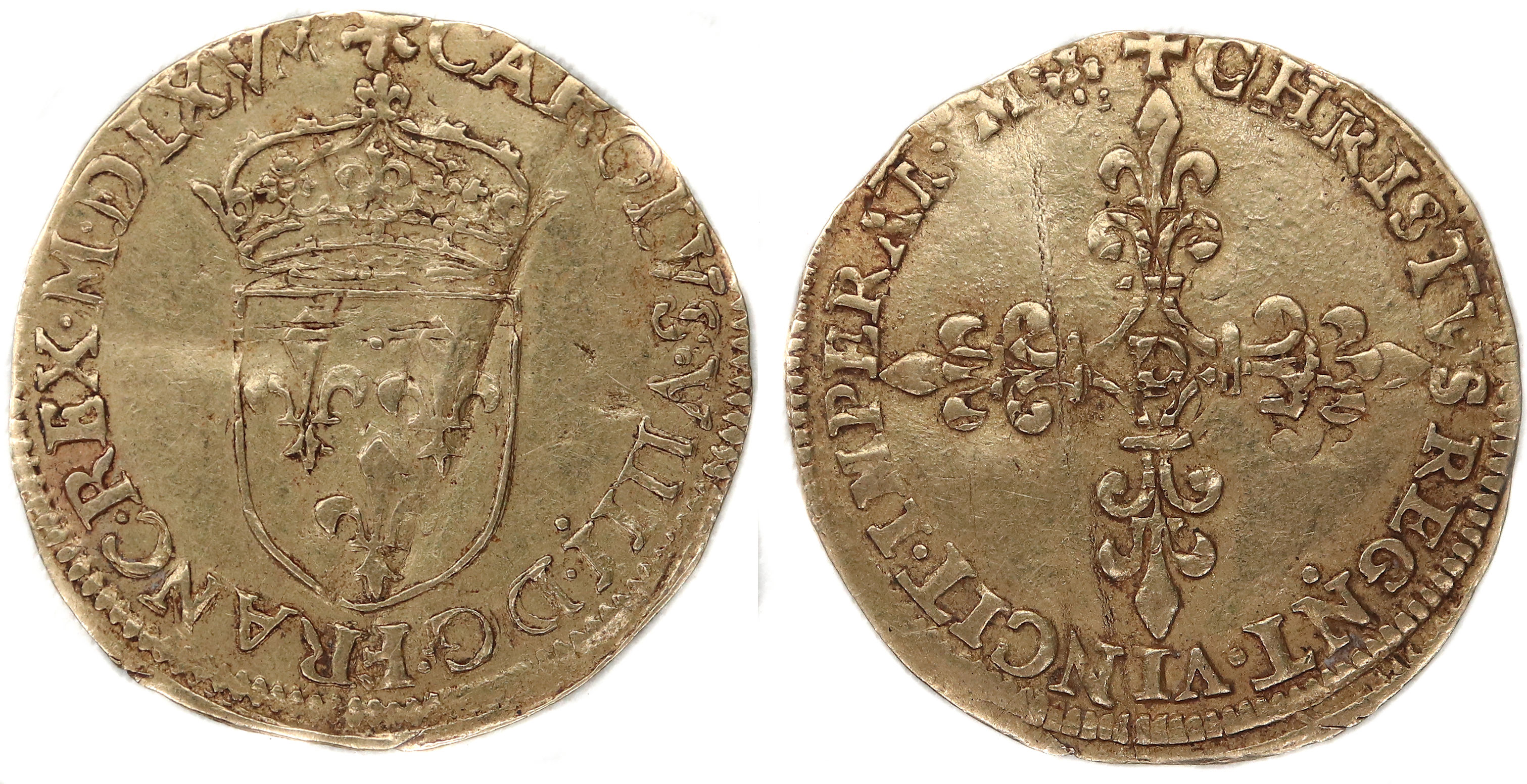CHARLES IX ECU 1565 LYON