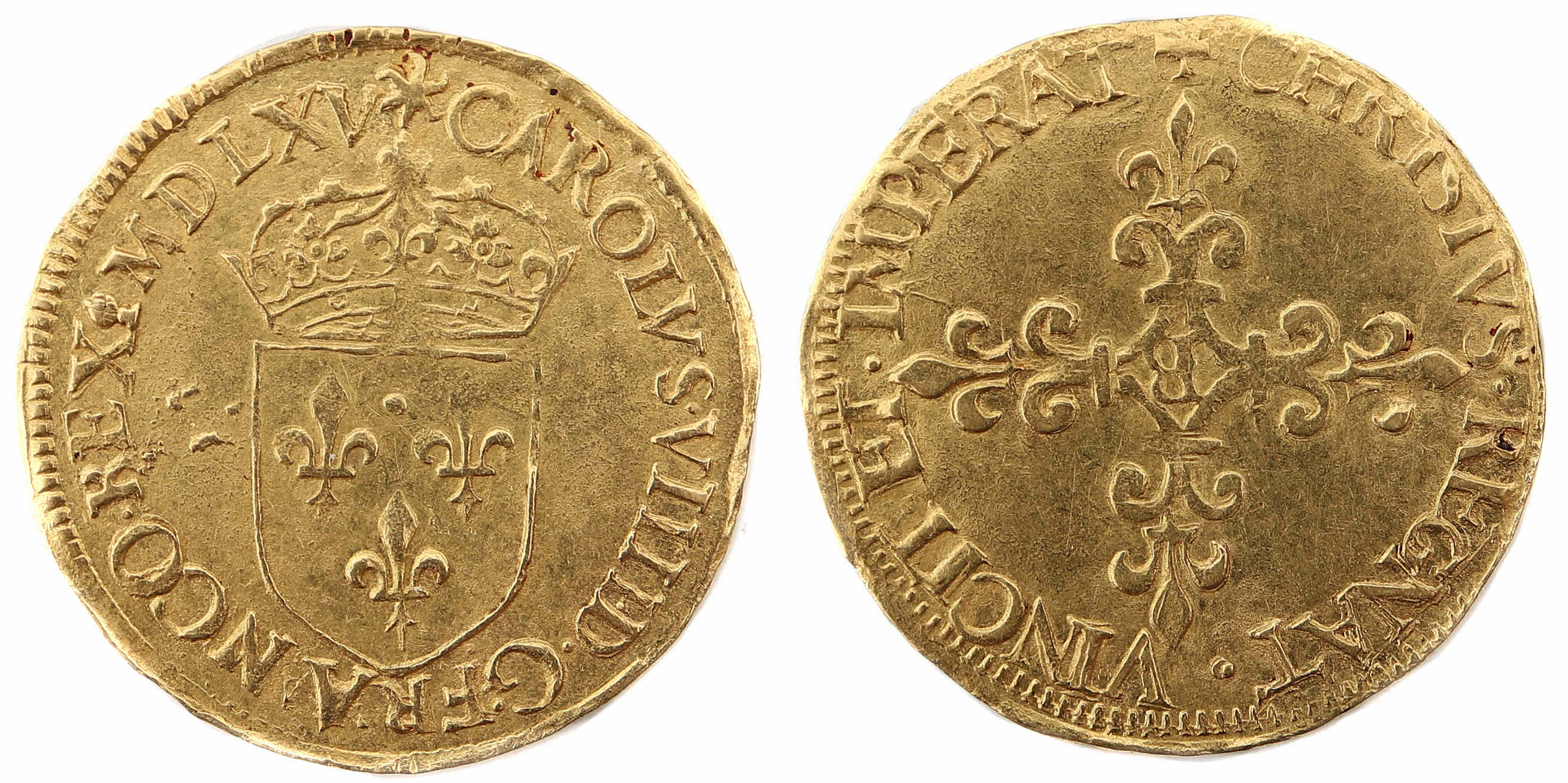 Charles 9  Ecu d'Or-1565 rouen