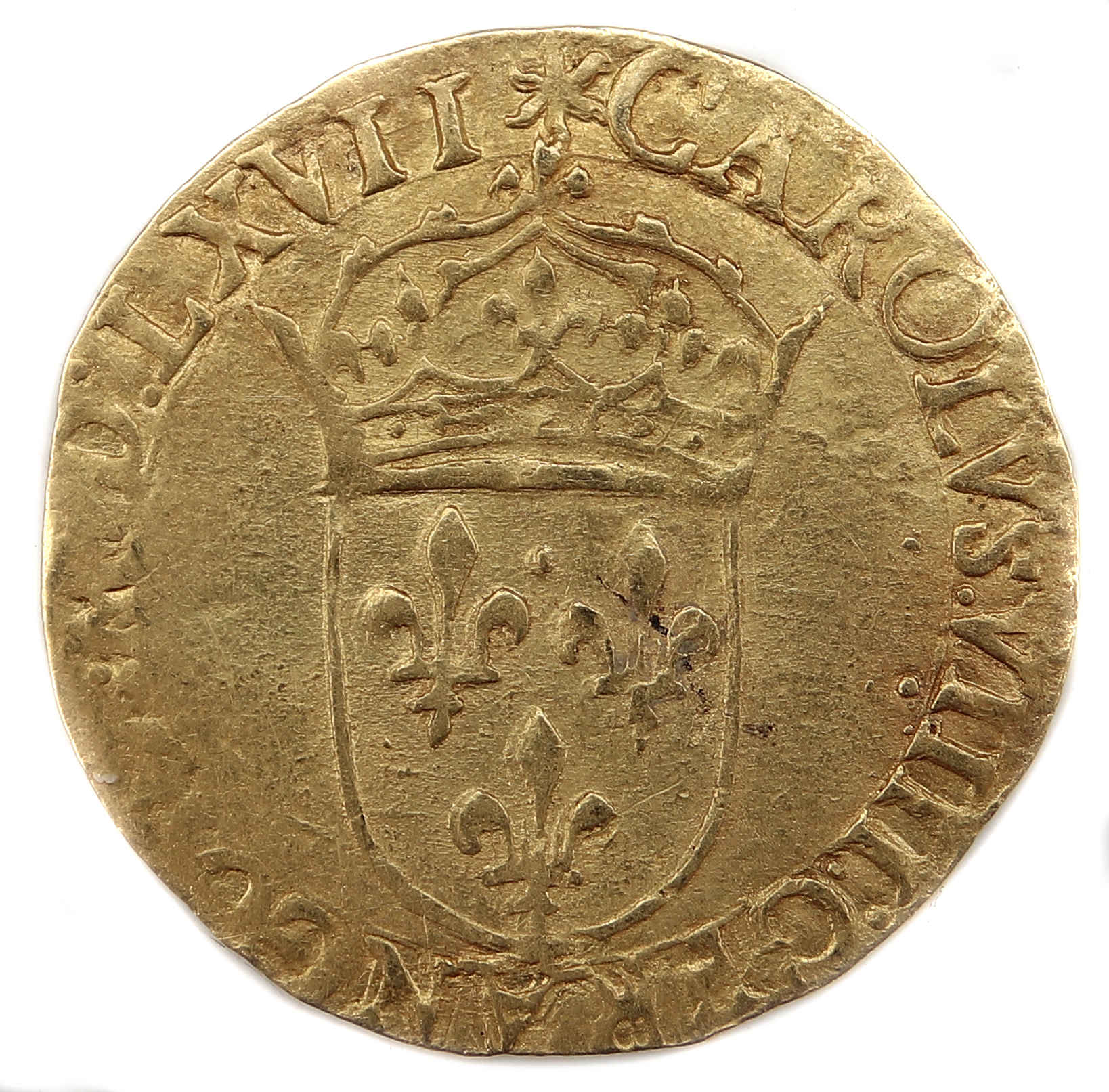 Monnaies royales-Ecu d'Or-1567 LA ROCHELLE