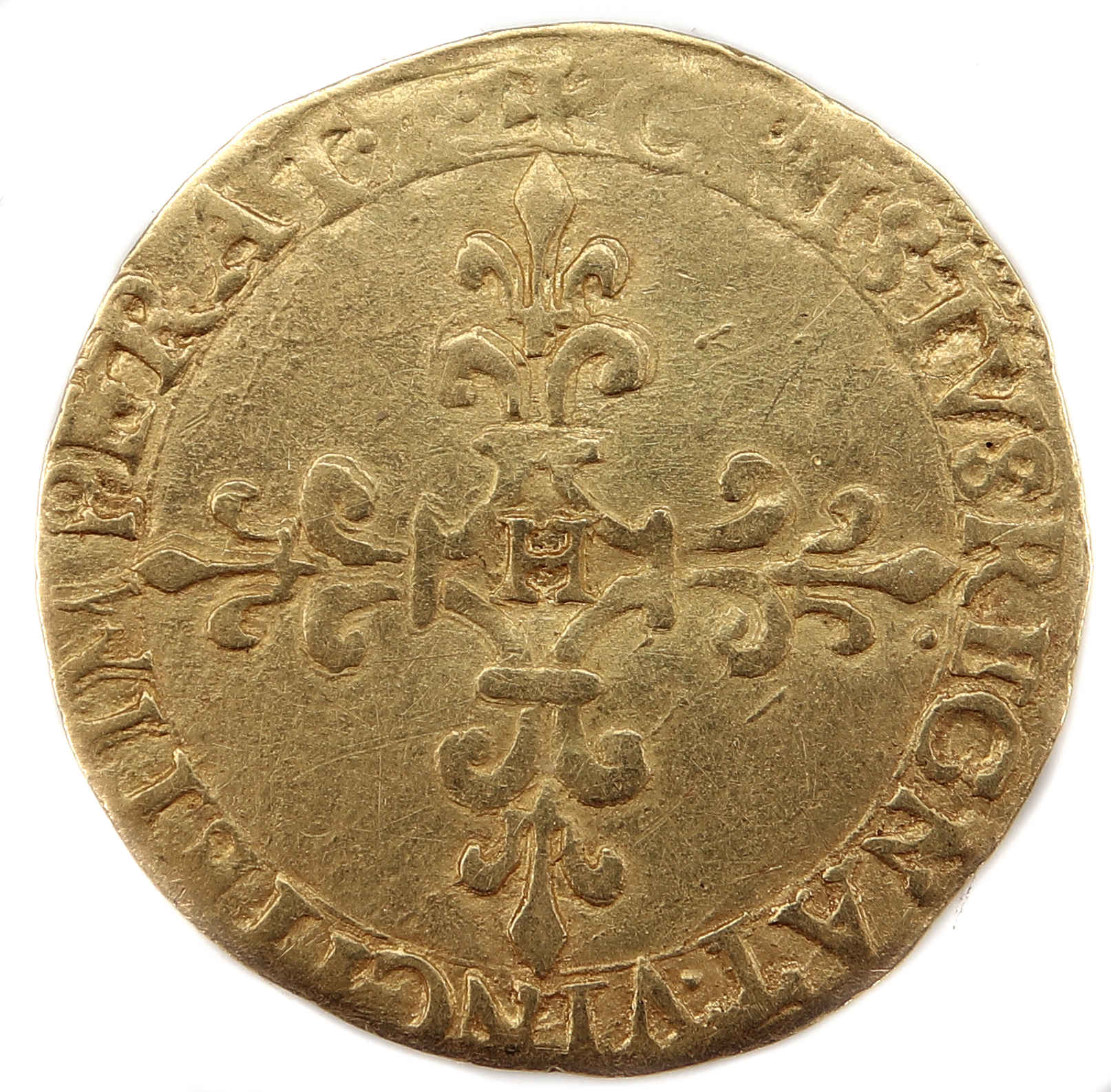 Monnaies royales Ecu d'Or 1567 La Rochelle