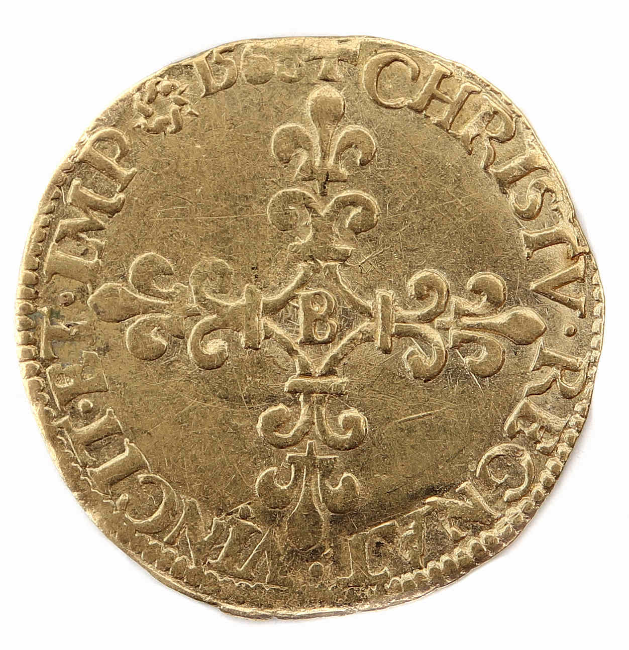 Charles 9-ecu d'or-158-rOUEN-revers