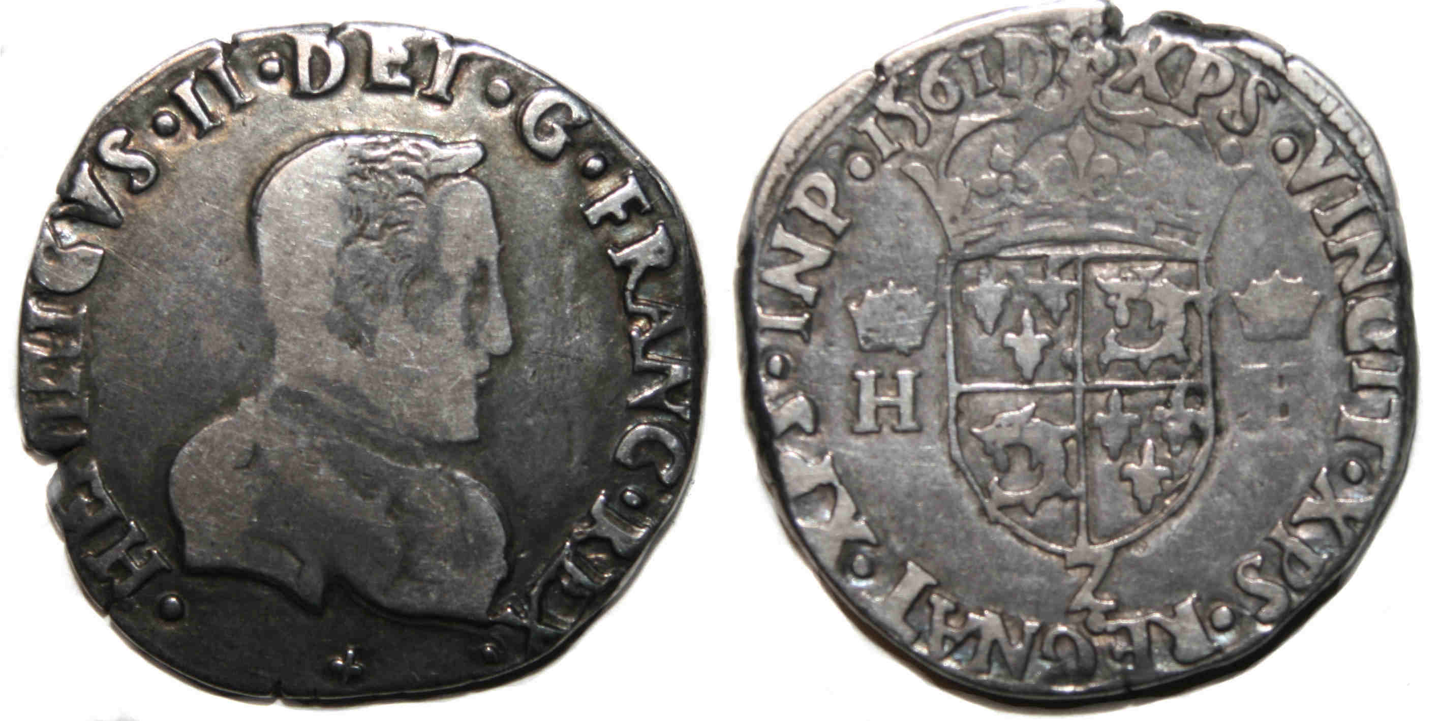 CHARLES IX TESTON HENRI II 1561 DAUPHINE