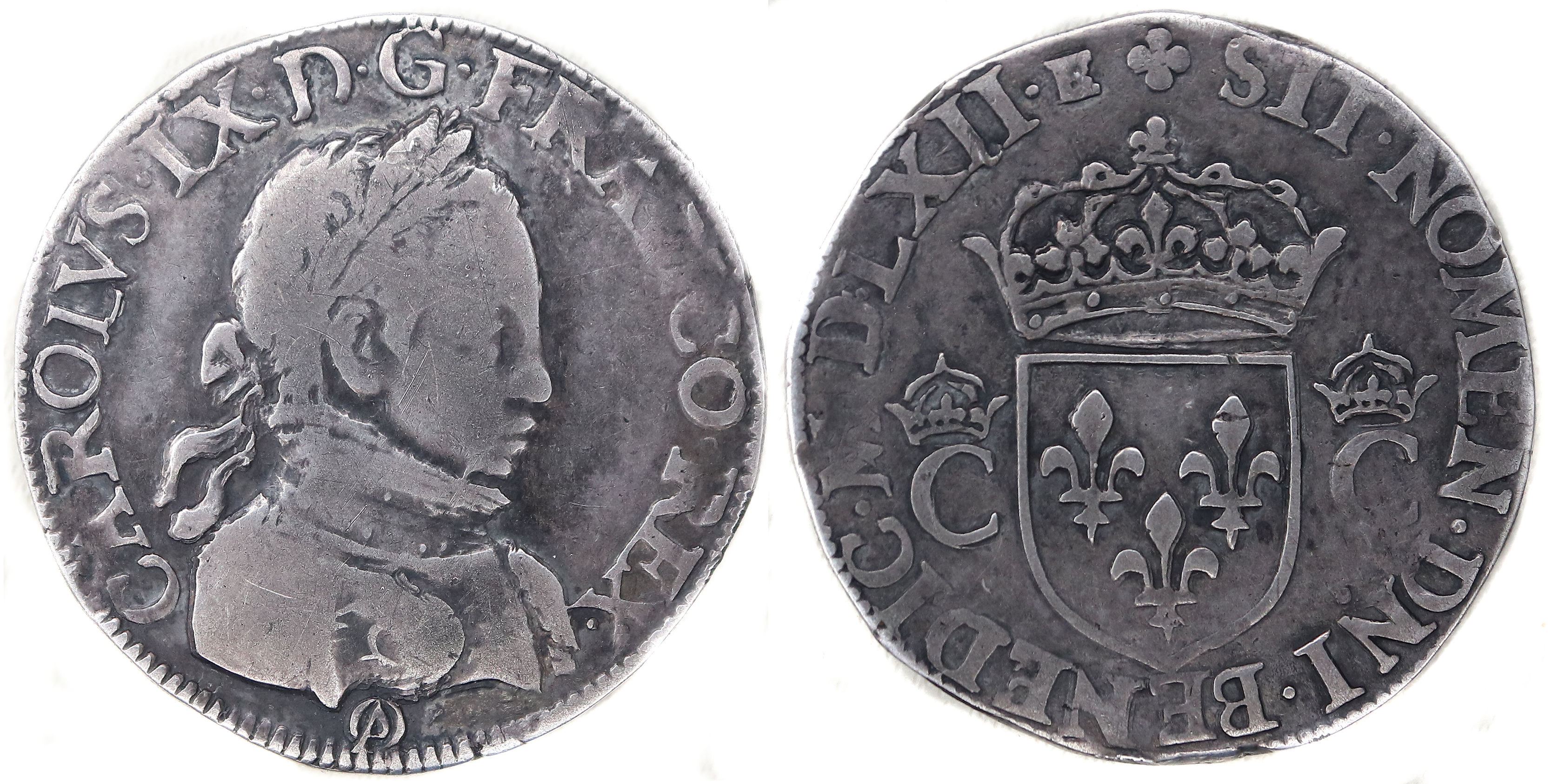 CHARLES IX TESTON MORVEUX 1562 ORLEANS