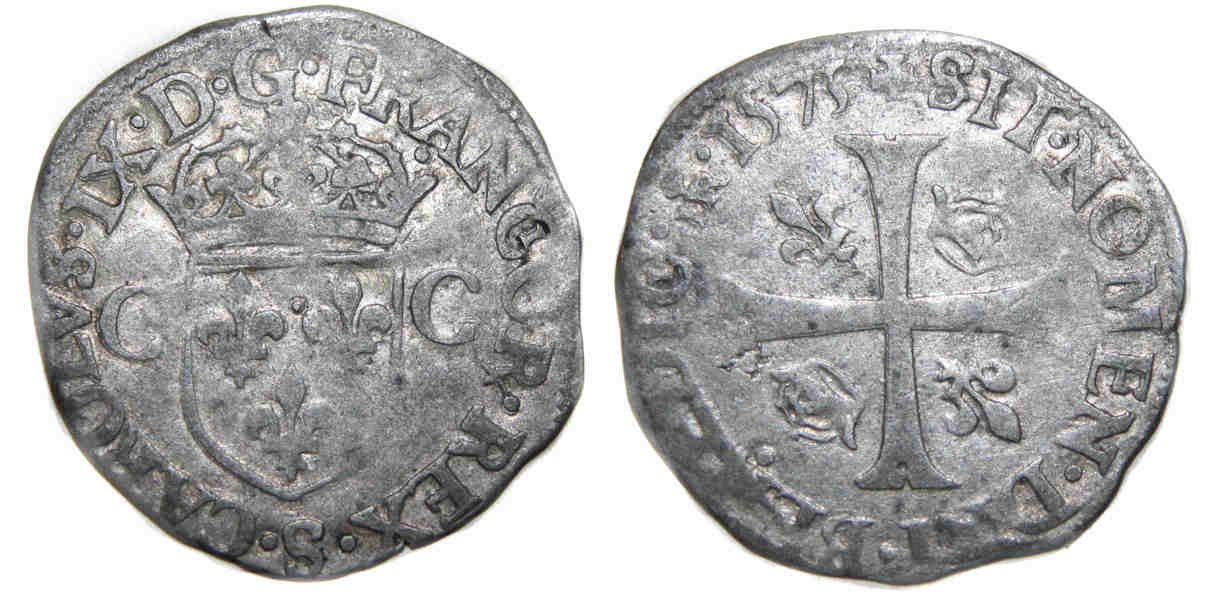 Monnaies royales-Douzain-1575-TROYES