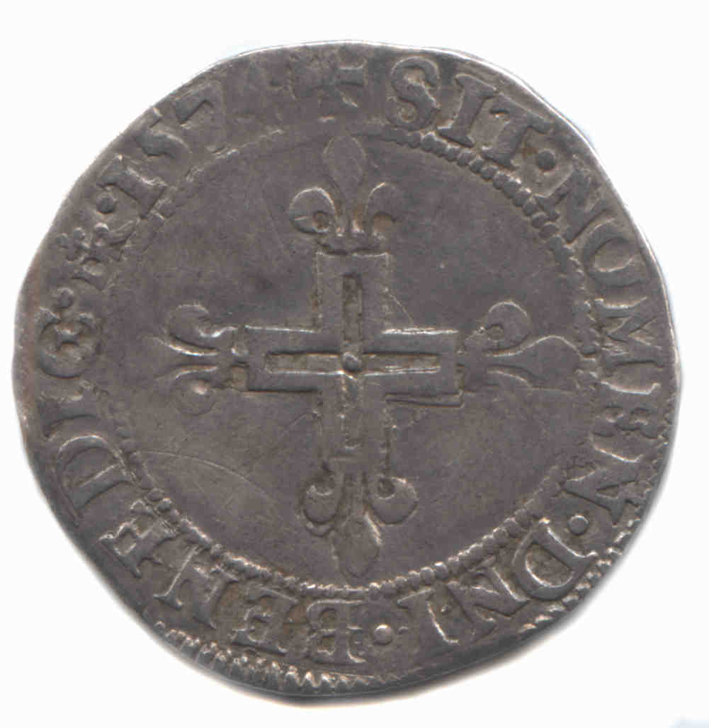 Monnaies royales Double sol 1574 s-REVERS56