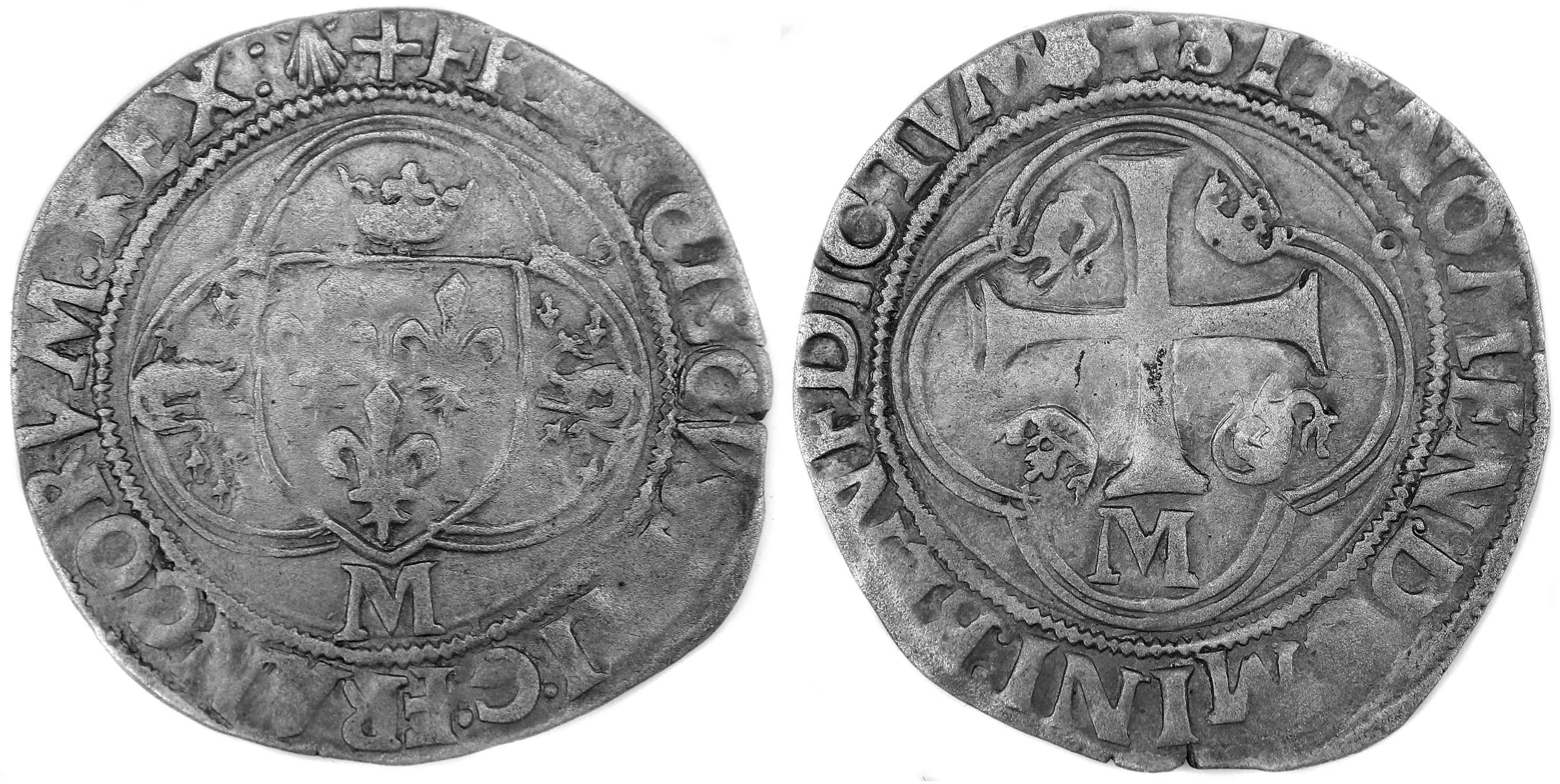 Monnaies royales francaises-Douzain salamandres-type5-TOULOUSE