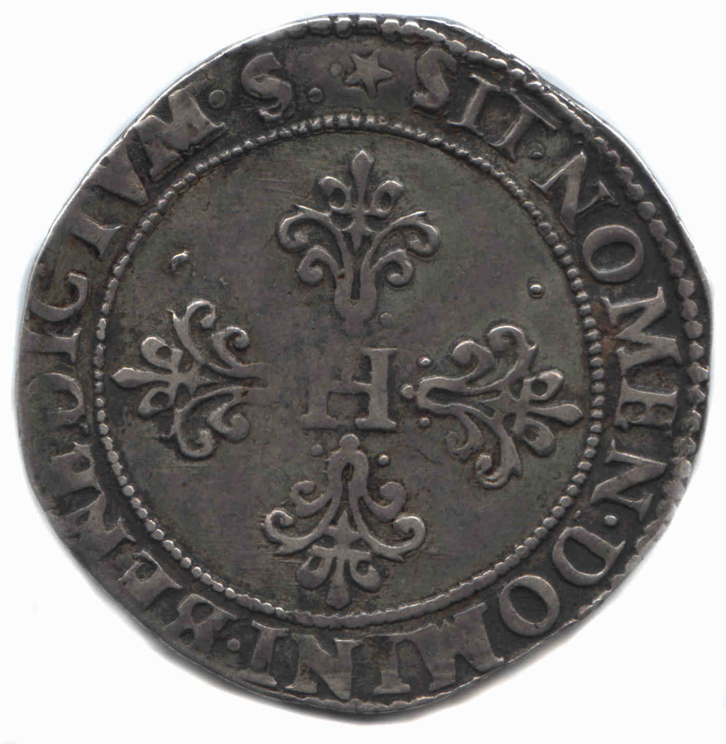 Henri III-Franc-1585- TOULOUSE-revers