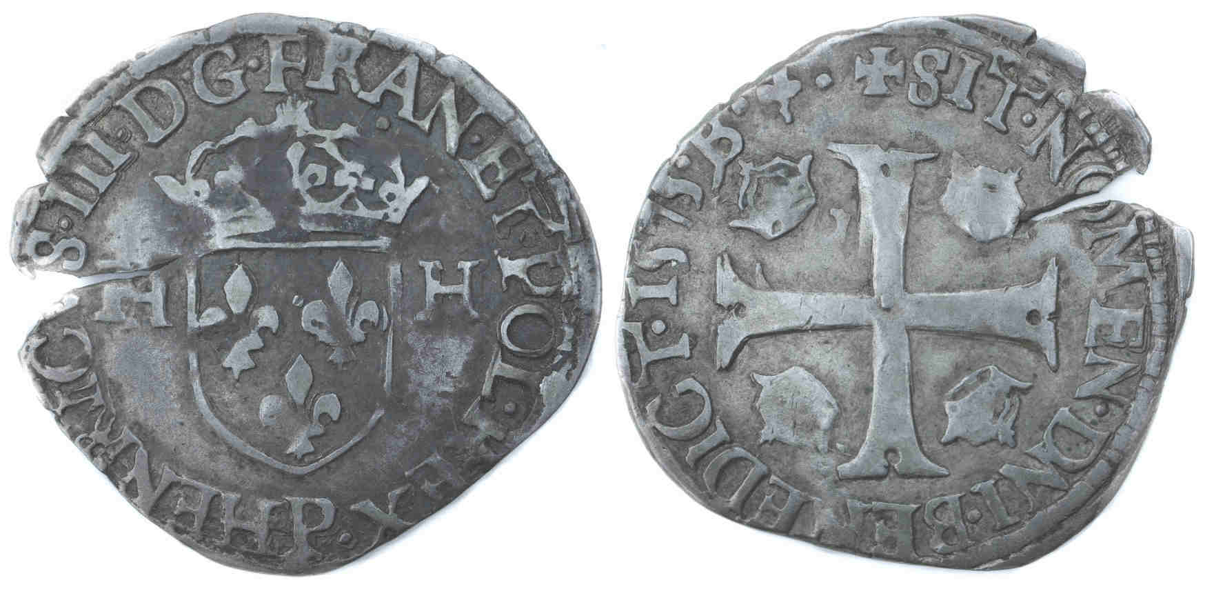 HENRI III DOUZAIN 1575 DIJON