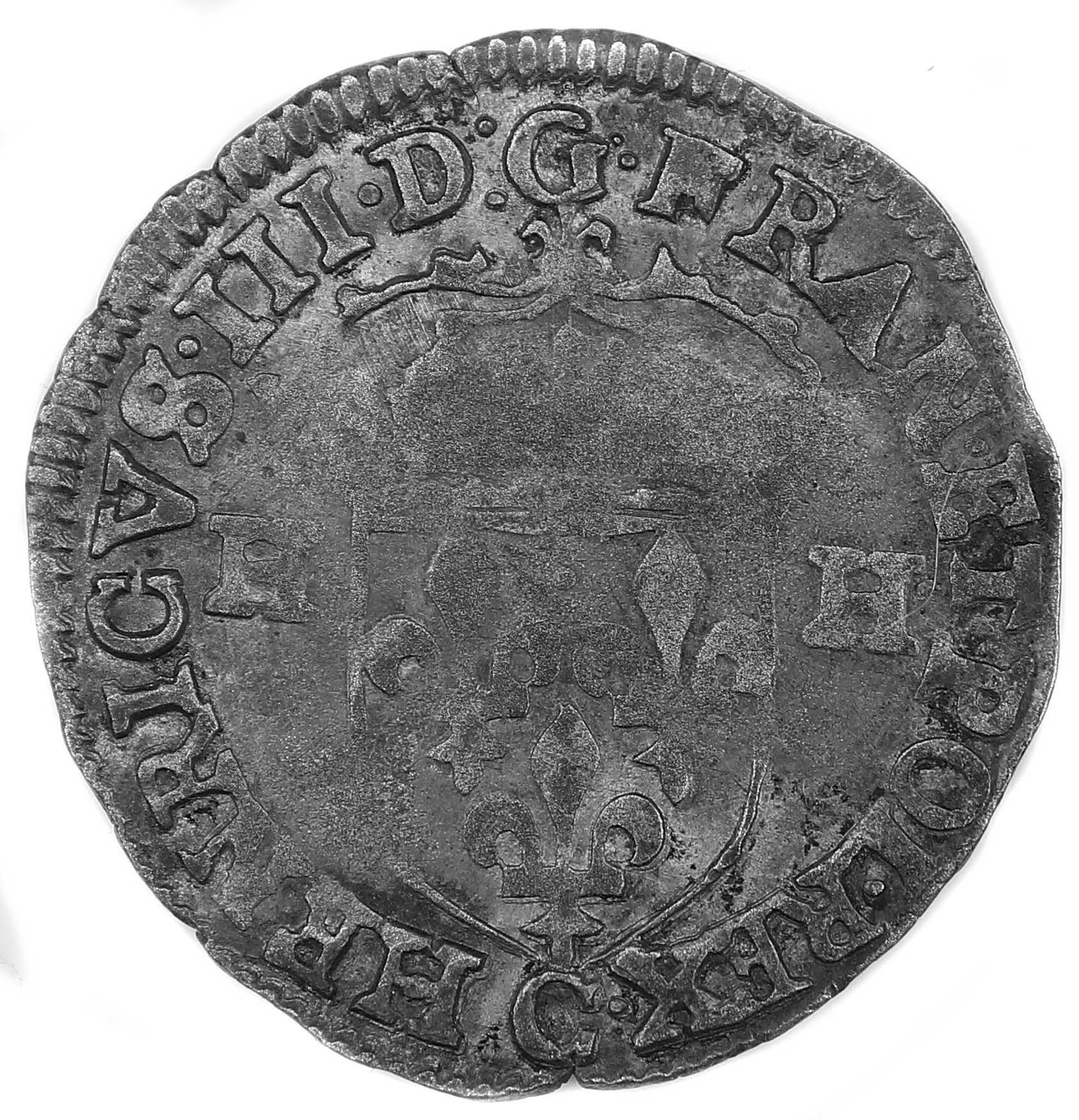 HENRI III DOUZAIN 1589 ST LO DROIT