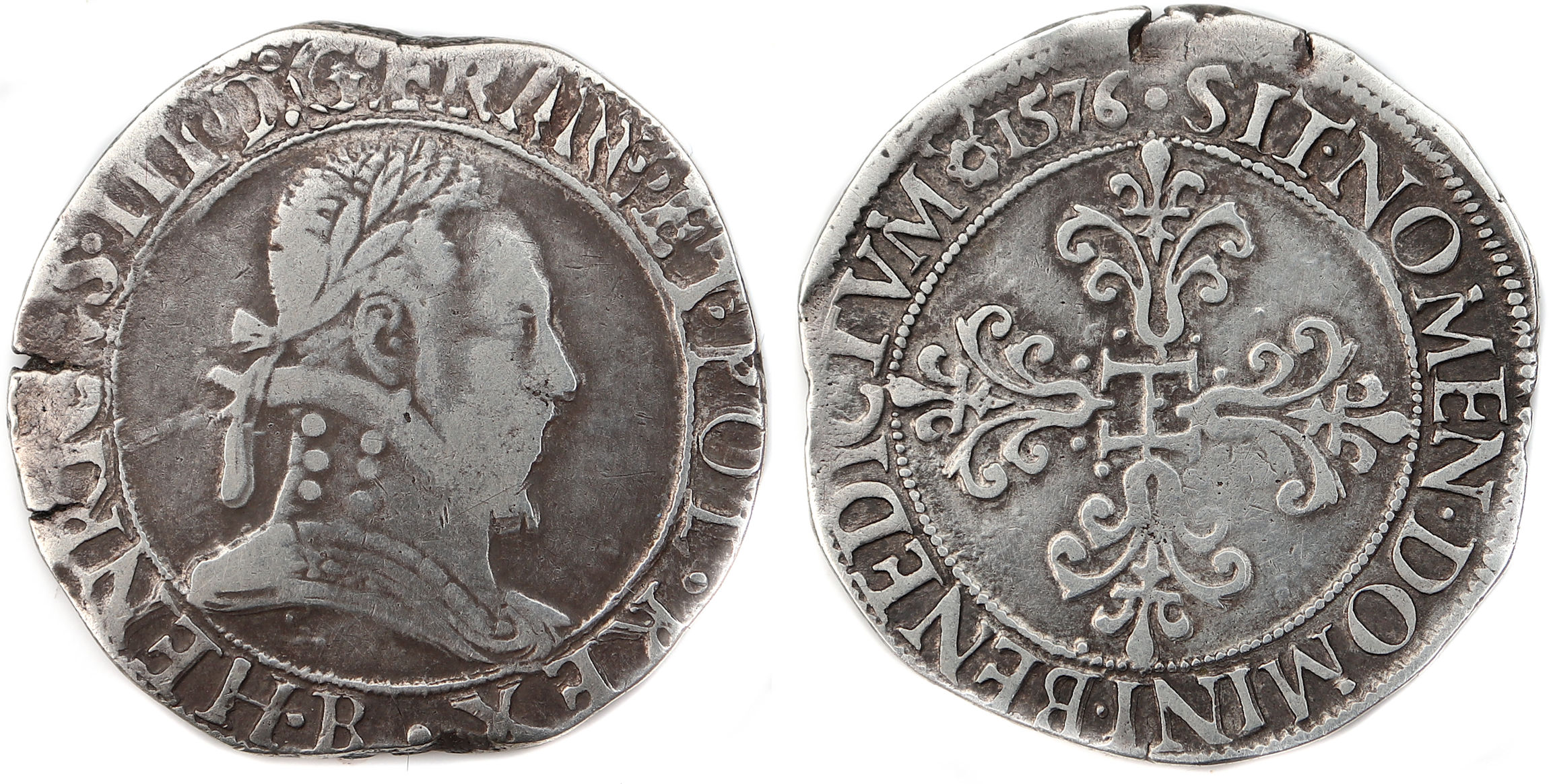 HENRI III FRANC 1576 ROUEN