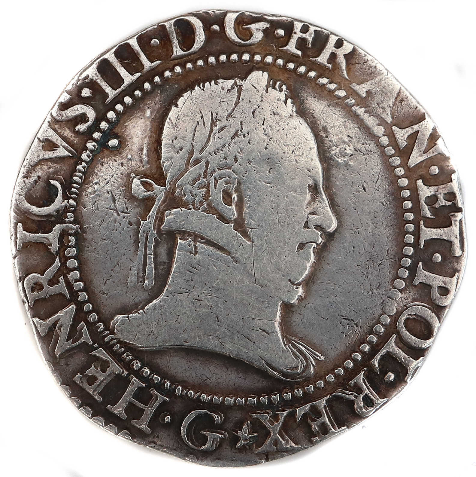 HENRI III-FRANC-1578-POITIERS-DROIT