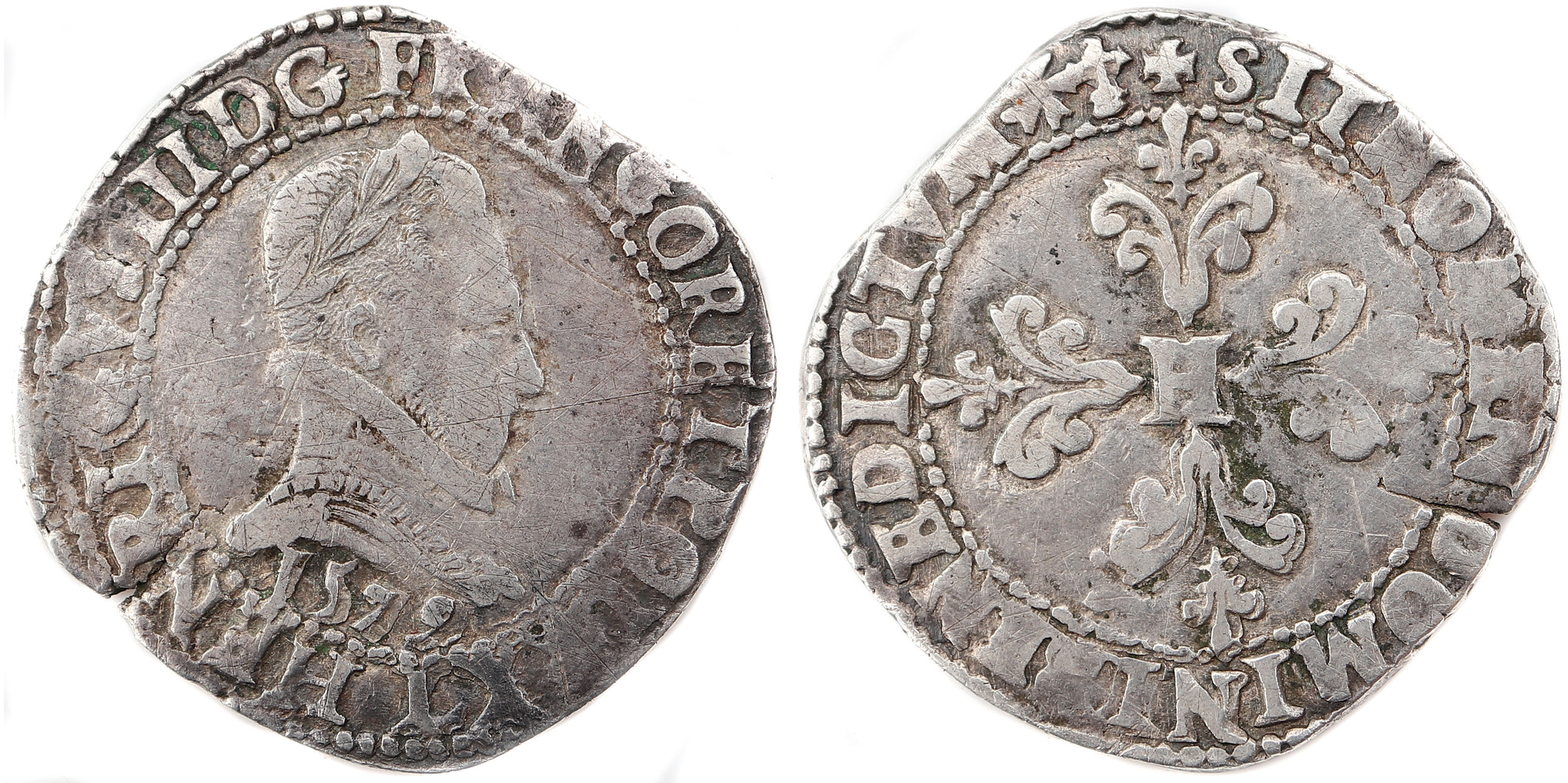 HENRI III FRANC 1579 BAYONNE