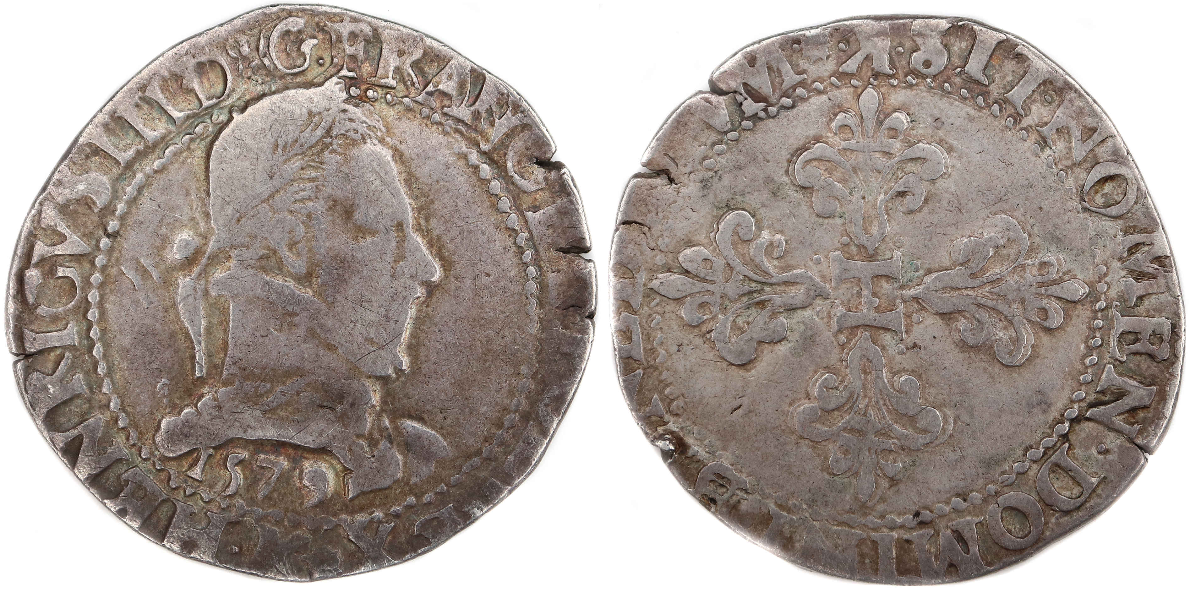 HENRI III-FRANC-1579-K-2