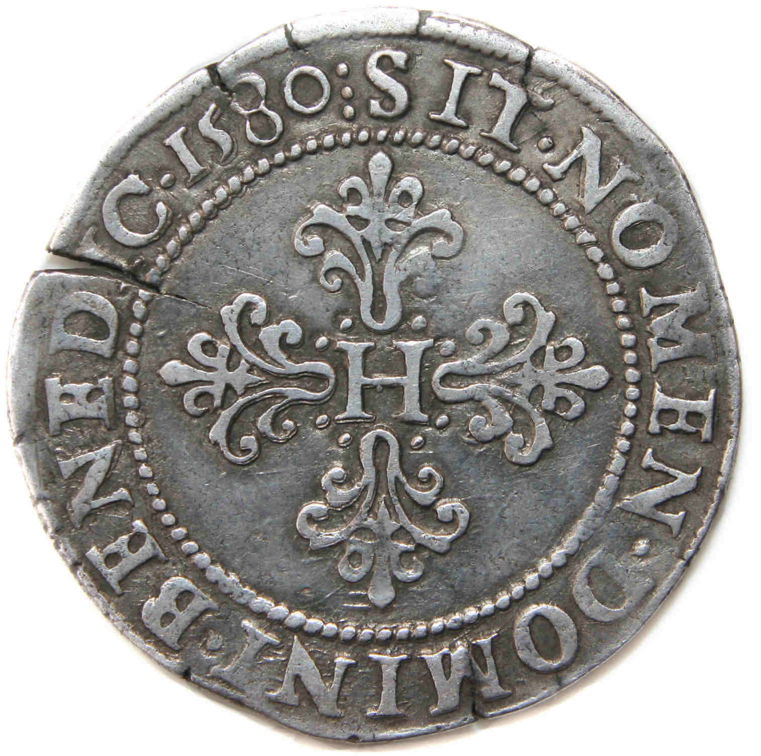 HENRI III FRANC 1580 POITIERS REVERS