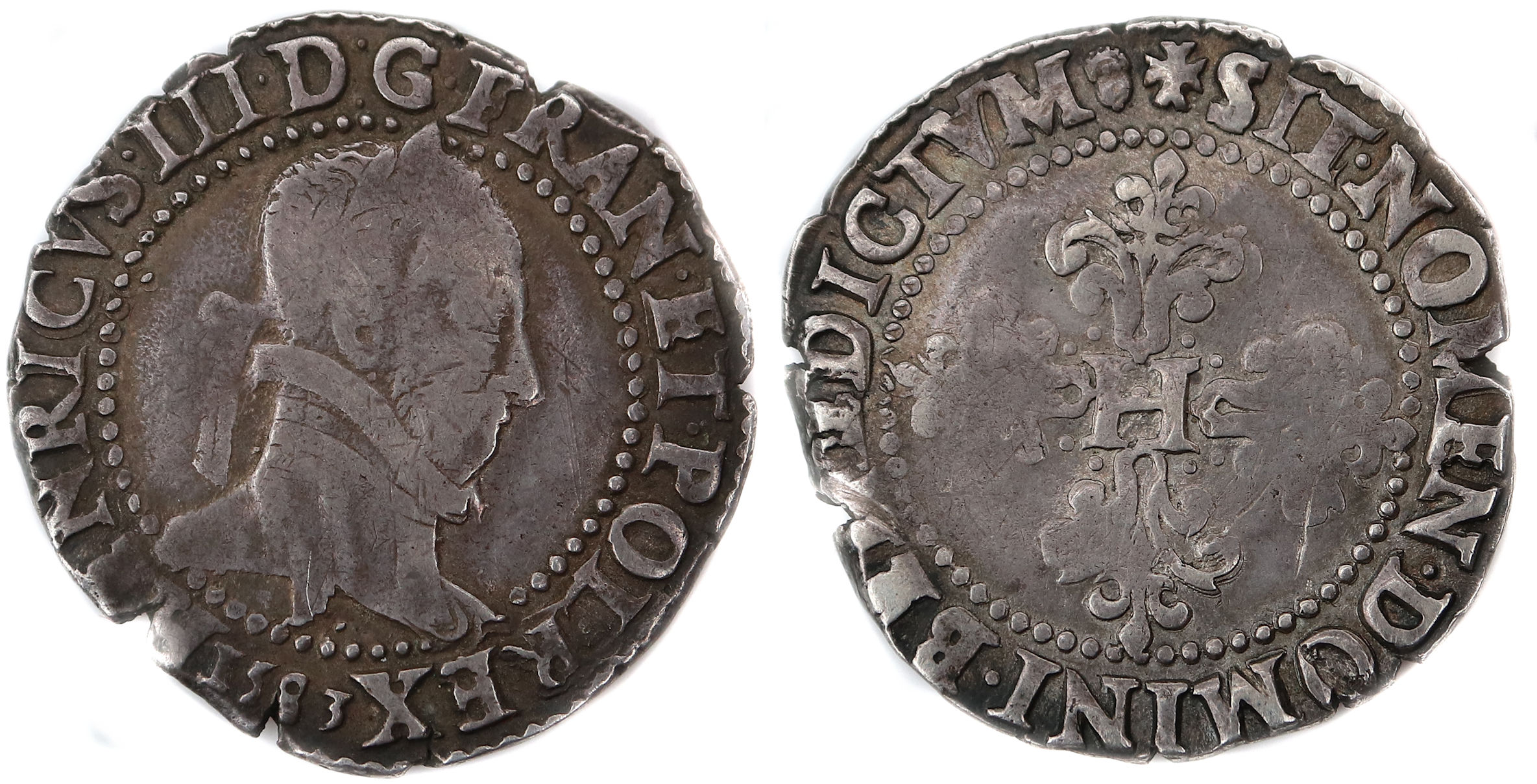 HENRI III FRANC 1583 ANGERS