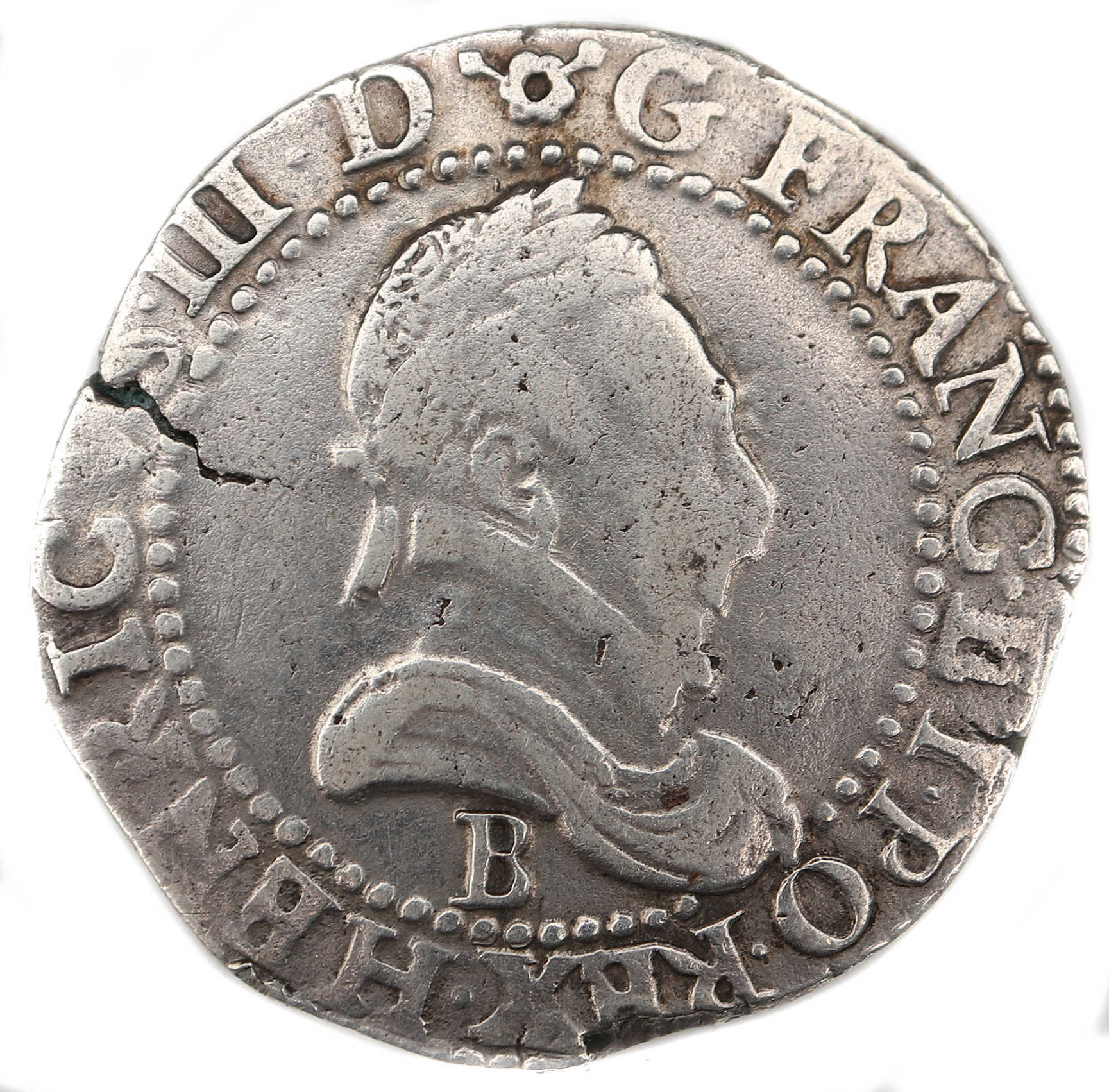 HENRI III-FRANC-1586-ROUEN-droit