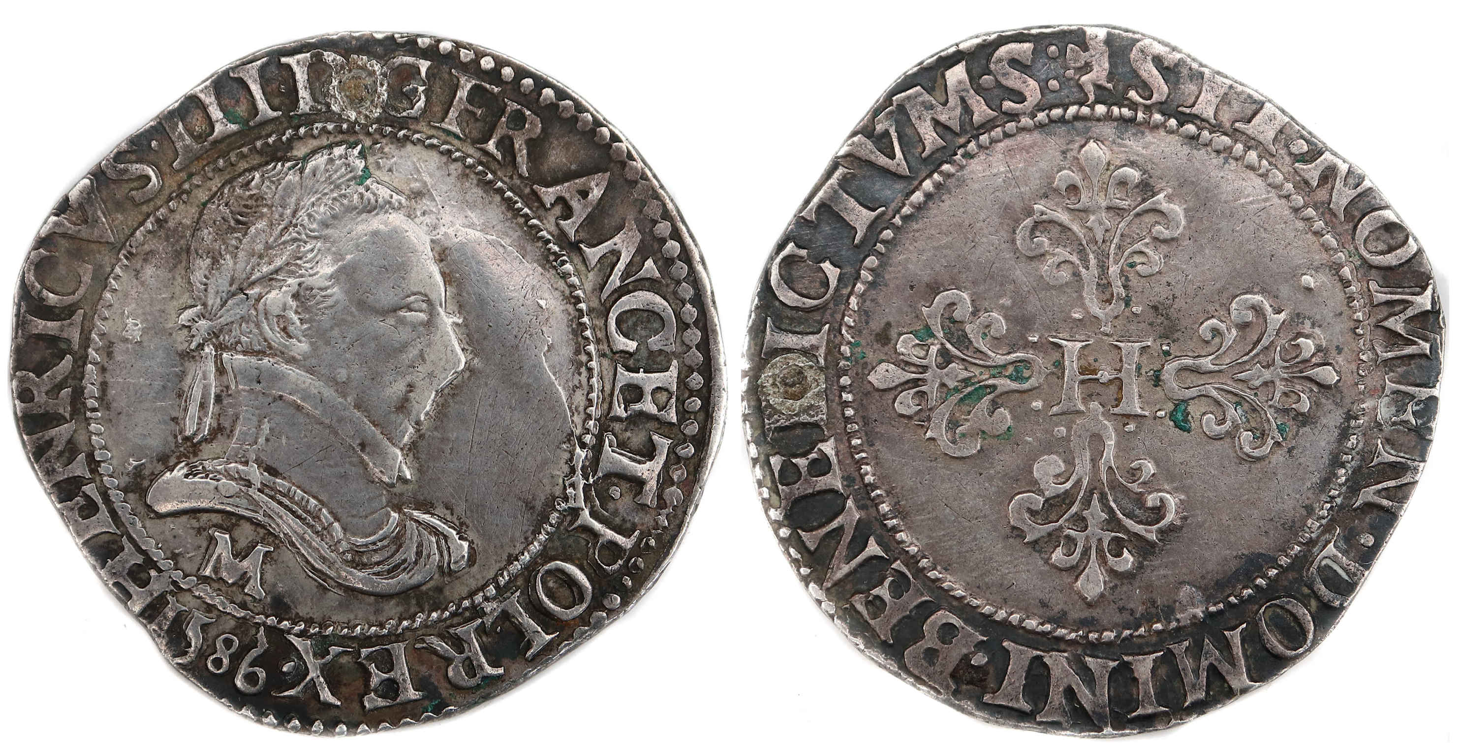 HENRI III-FRANC-1586-TOULOUSE