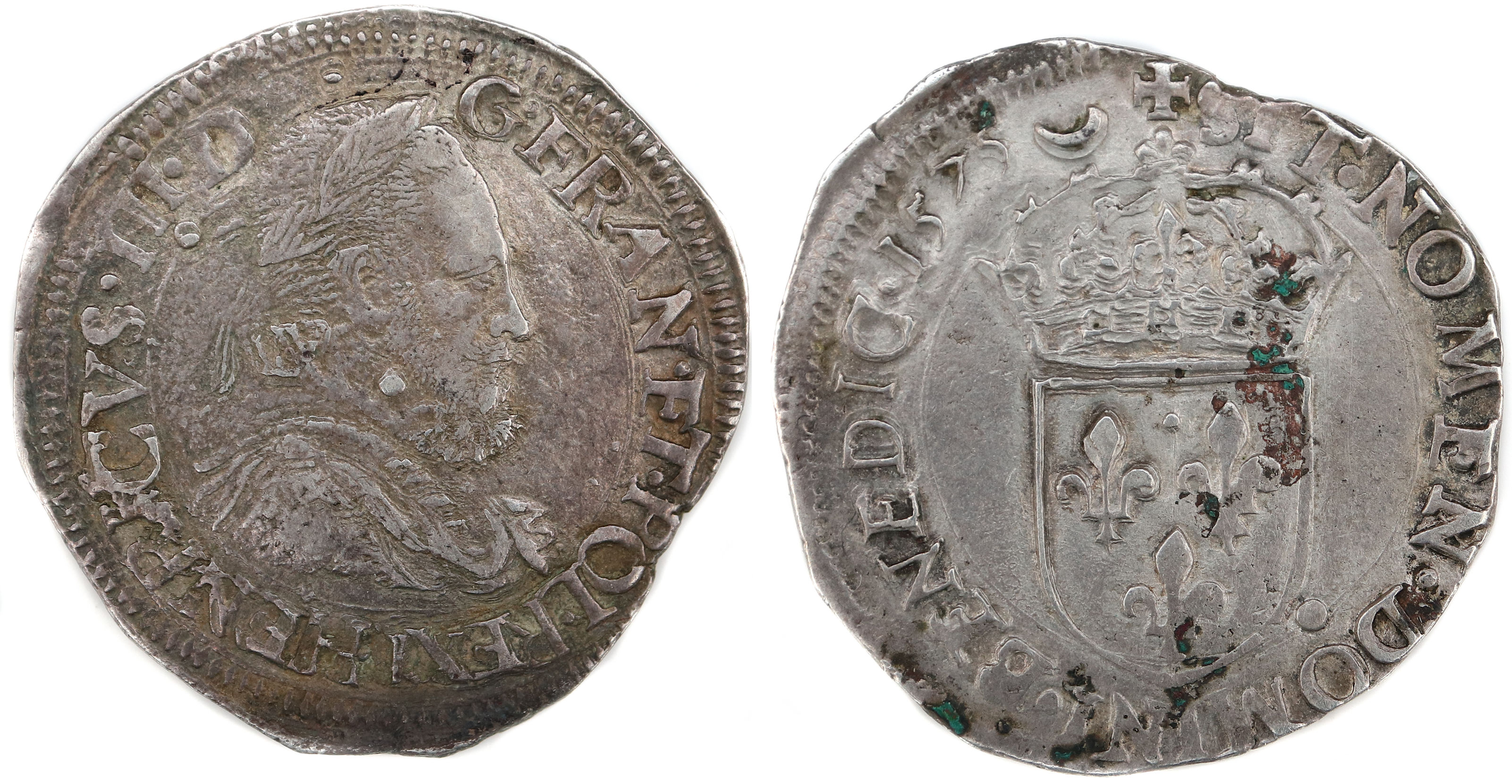 HENRI III TESTON 1575 LIMOGES