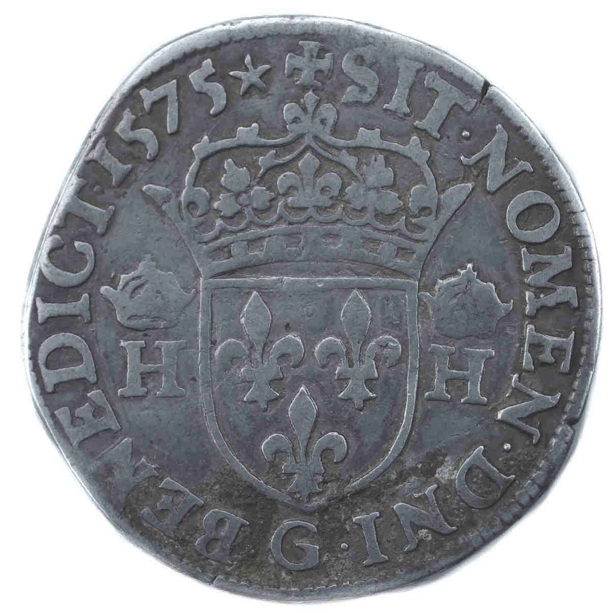 HENRI III TESTON 1575 POITIERS REVERS