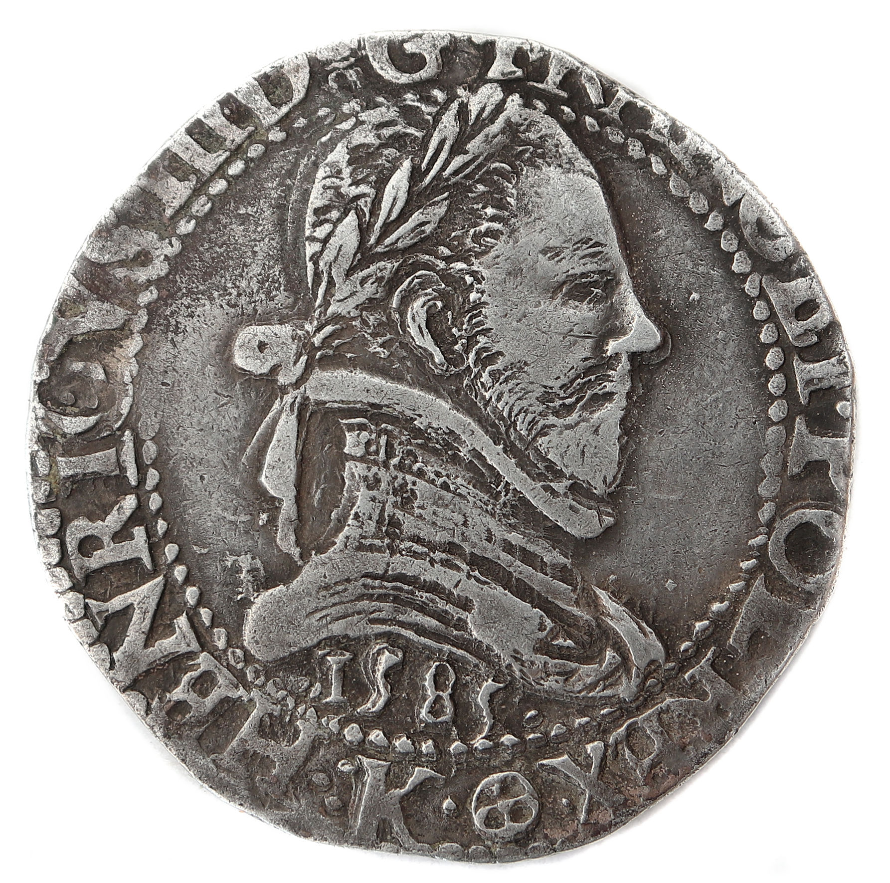 HENRI III-franc-1585-bordeaux droit