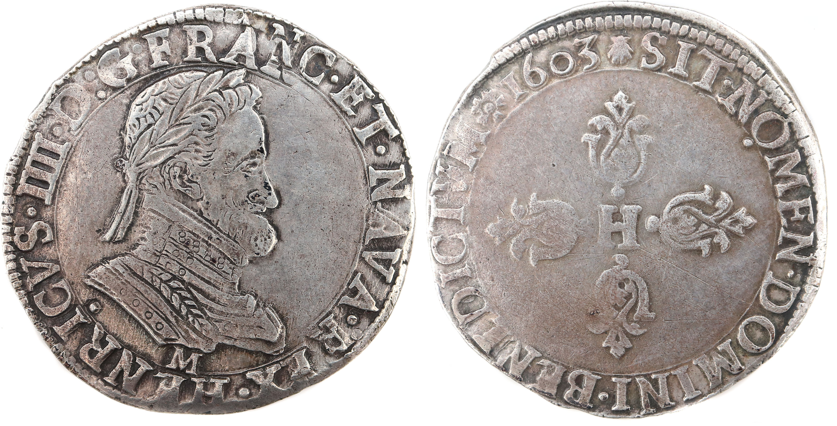HENRI IV DEMI FRANC 1603 TOULOUSE