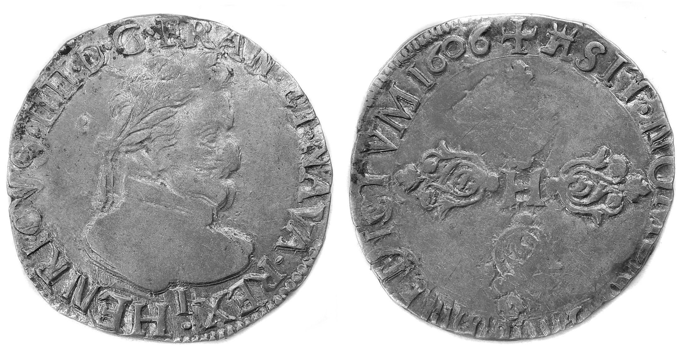 HENRI IV DEMI FRANC 1606 LIMOGES