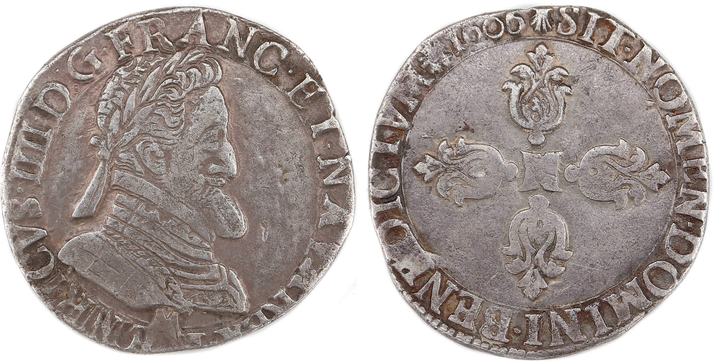 HENRI IV DEMI FRANC 1606 TOULOUSE