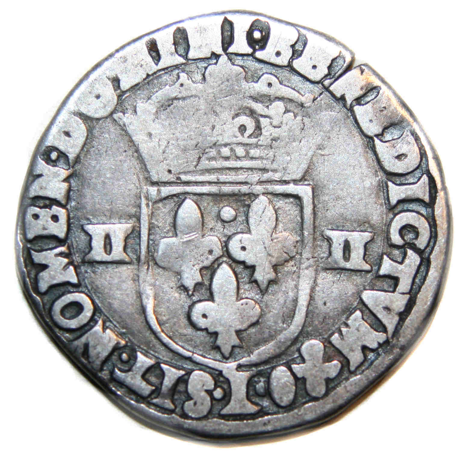 Monnaies royales-HENRI IV-quart écu-1610-BAYONNE