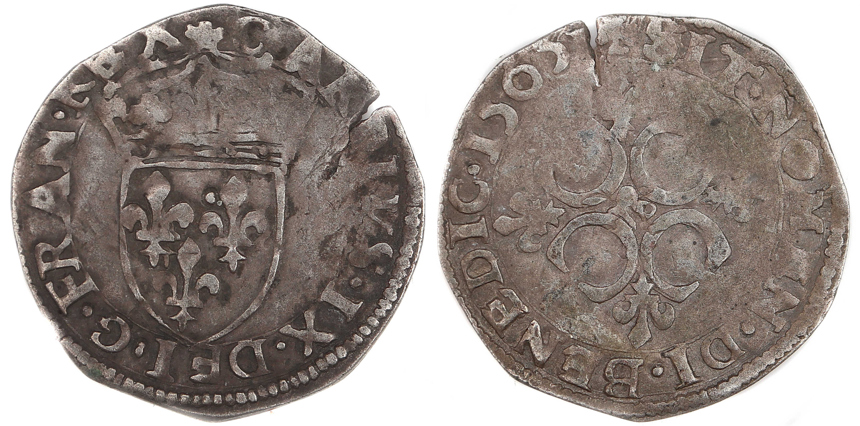 Monnaies royales Sol 1565 &