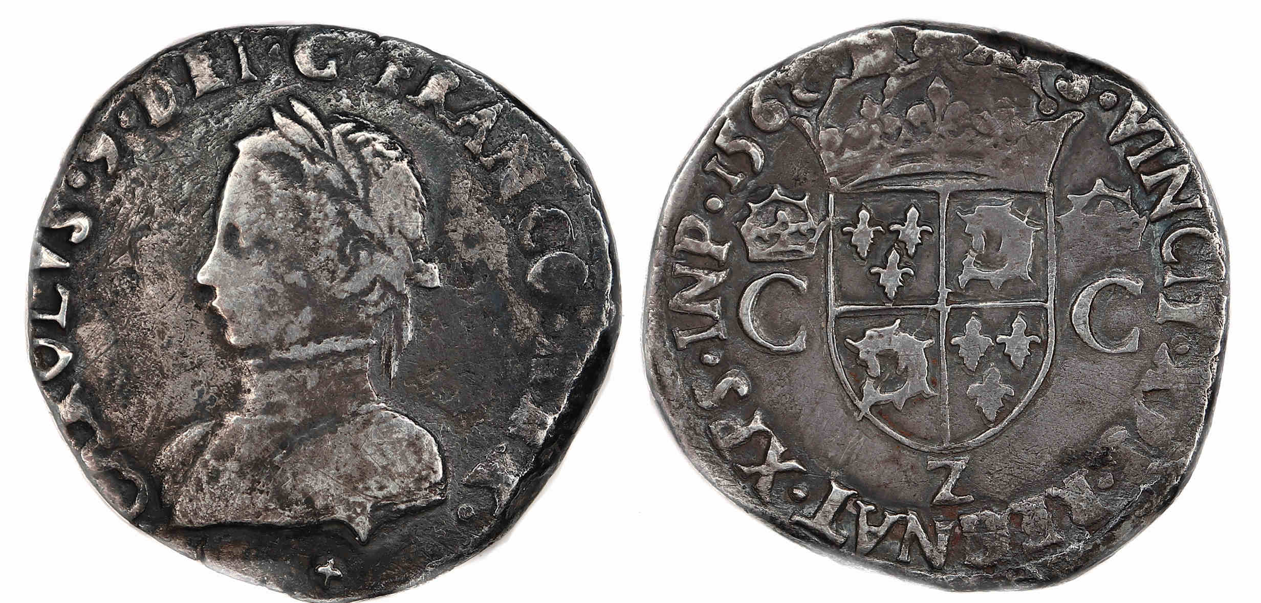 Monnaies royales Teston 1562 Grenoble