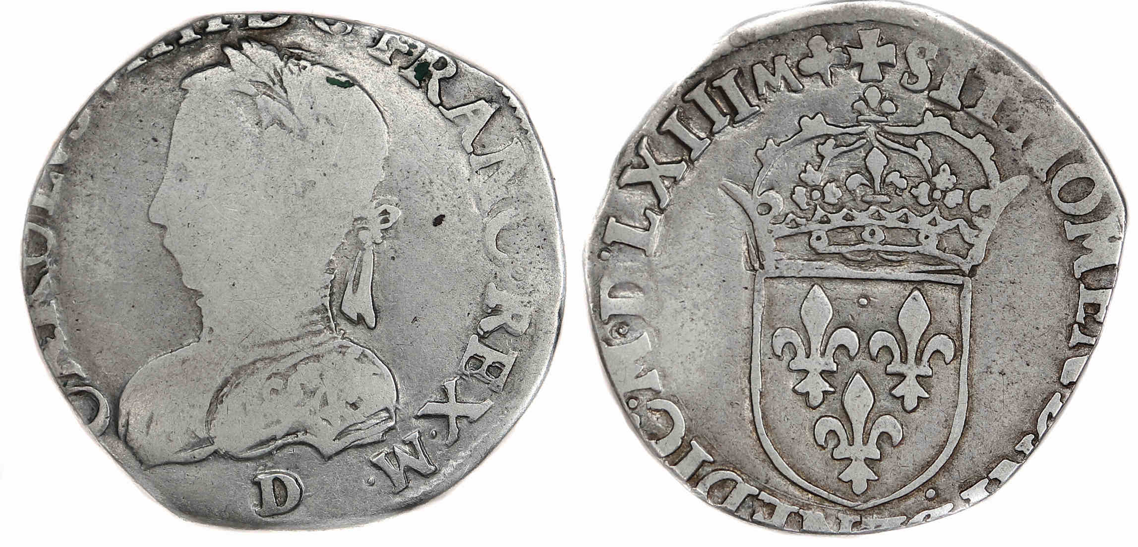 Monnaies royales Teston 1563 LYON