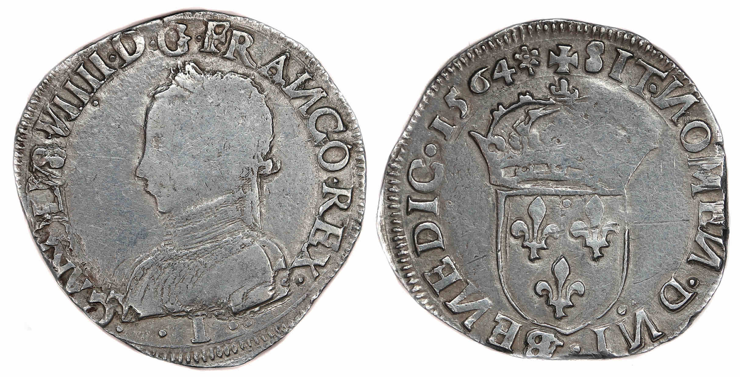 Monnaies royales TESTON 1564 LIMOGES-54