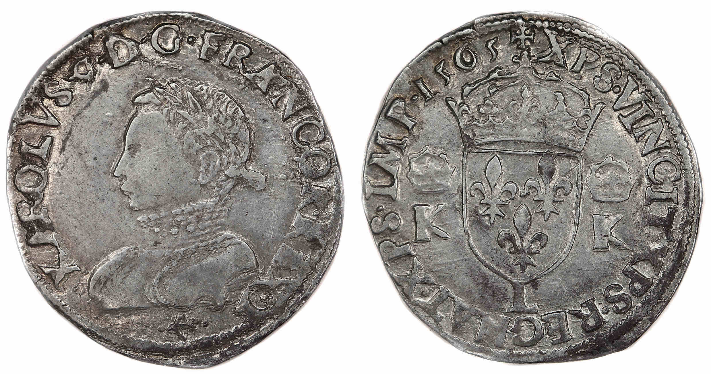 Monnaies royales Teston 1565 Bayonne