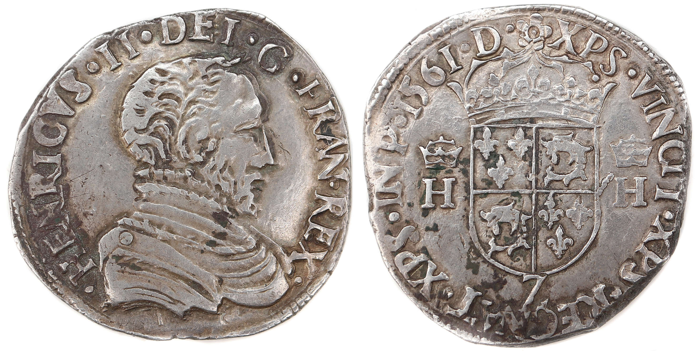 CHARLES IX TESTON HENRI II 1561GRENOBLE