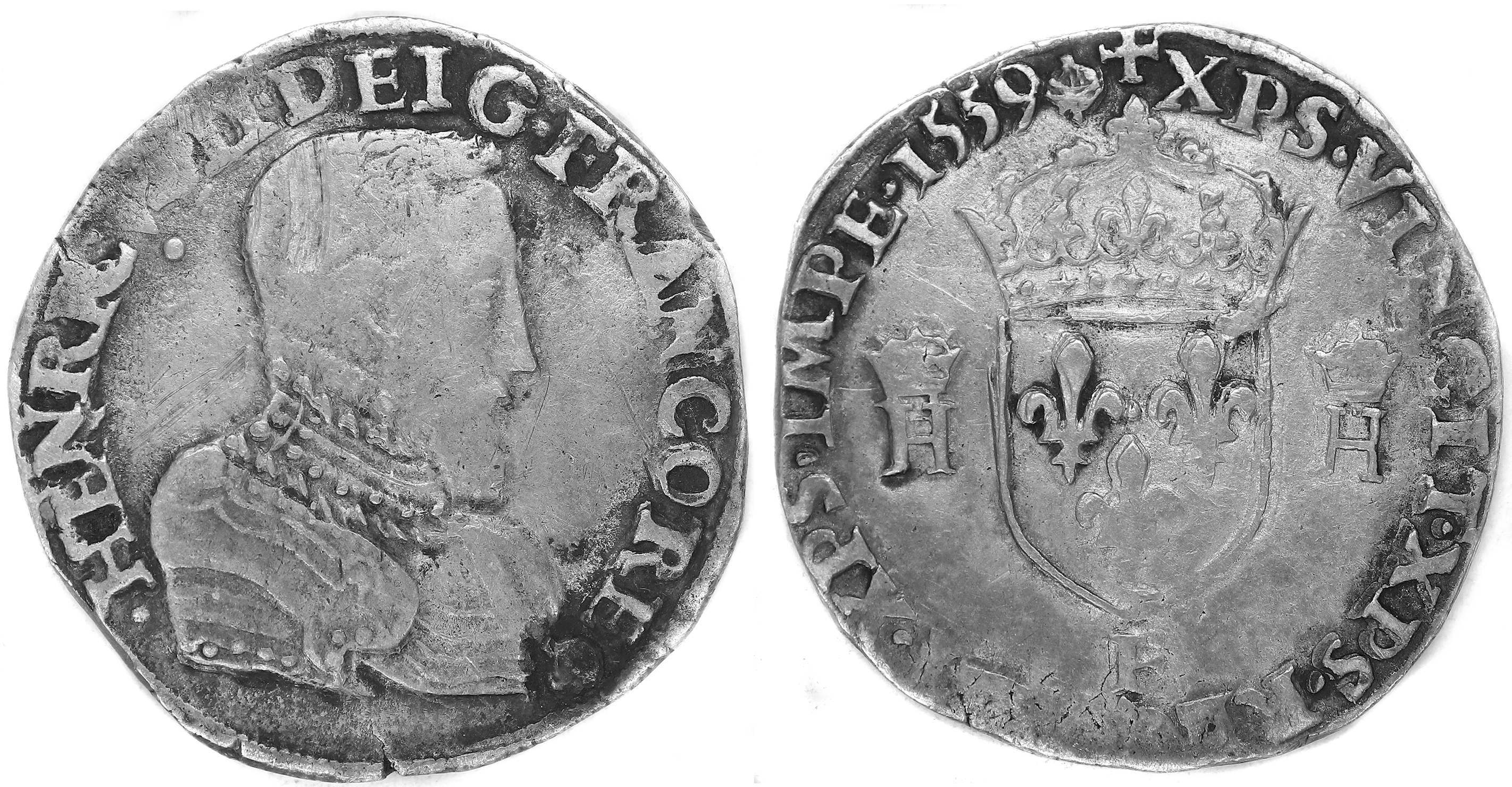 FRANCOIS II TESTON HENRI II 1559 ANGERS