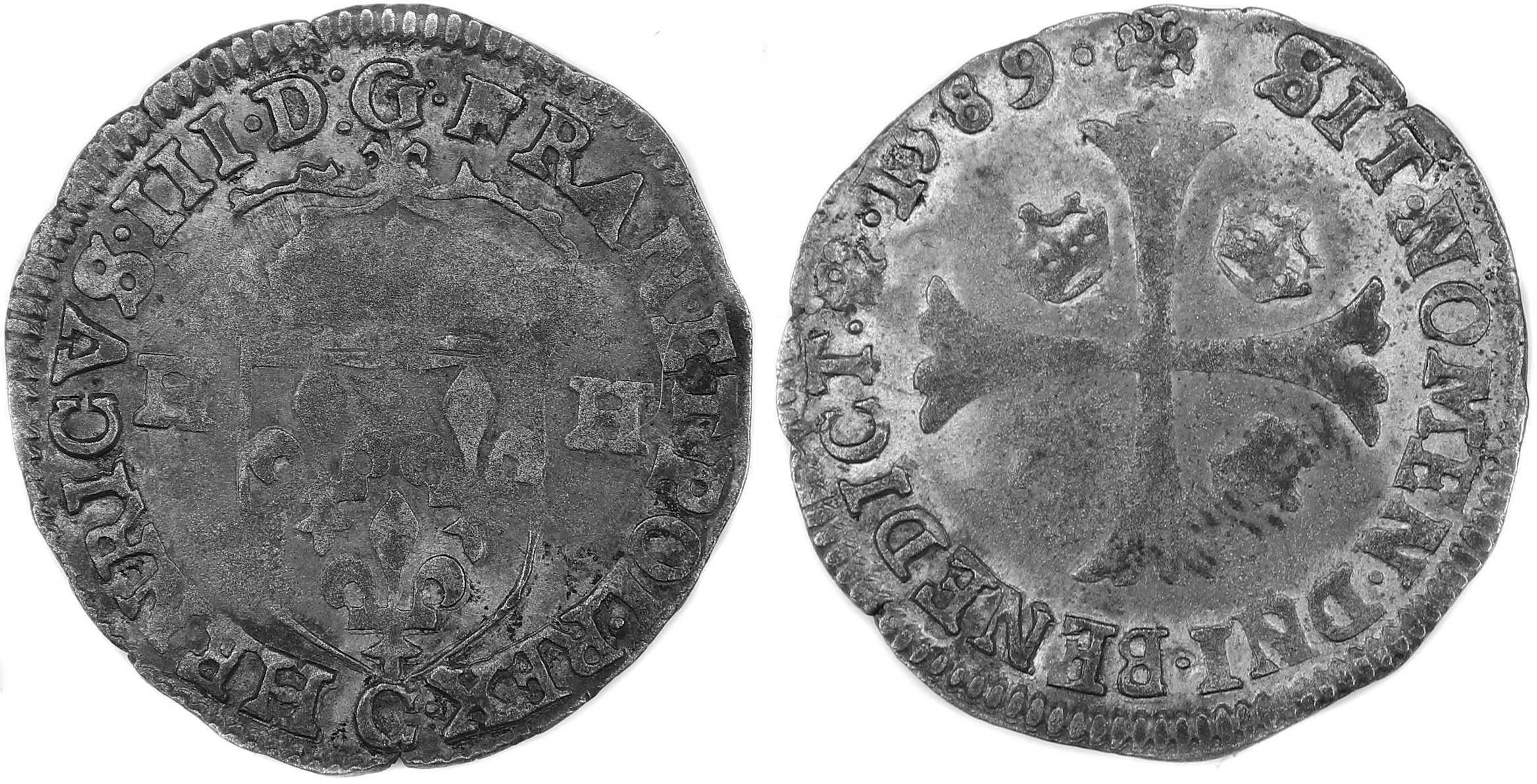 HENRI III DOUZAIN 1589 ST LO
