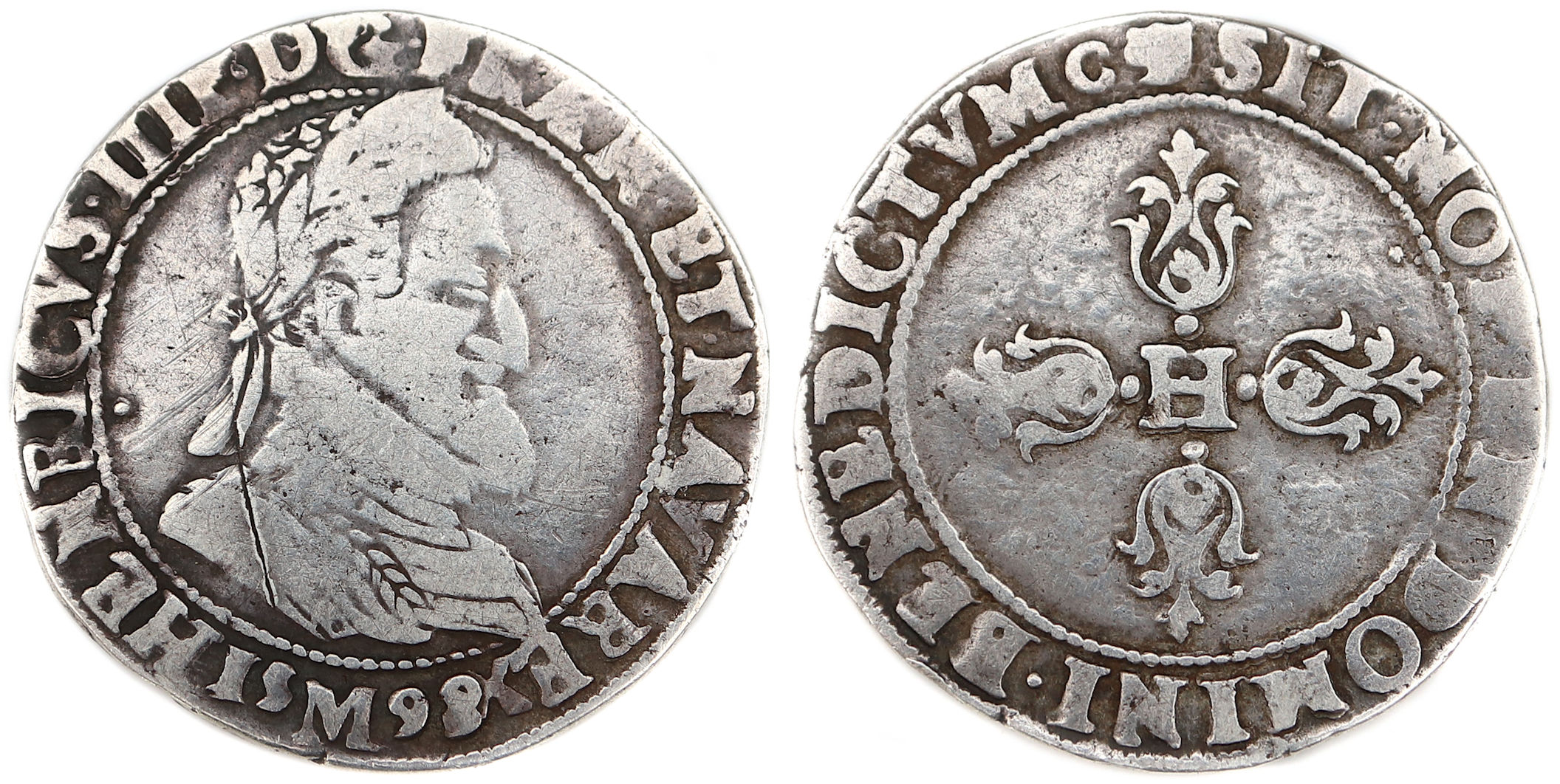 HENRI IV DEMI FRANC 1598 TOULOUSE