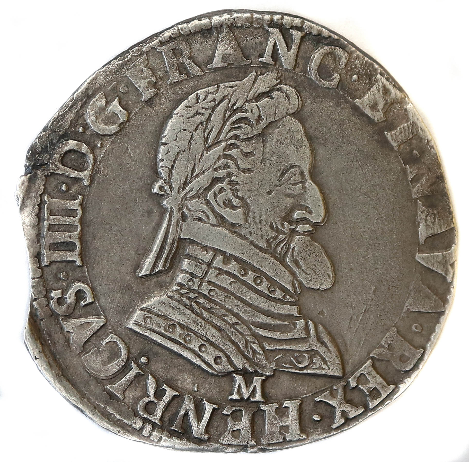 HENRI IV DEMI FRANC 1604 TOULOUSE DROIT