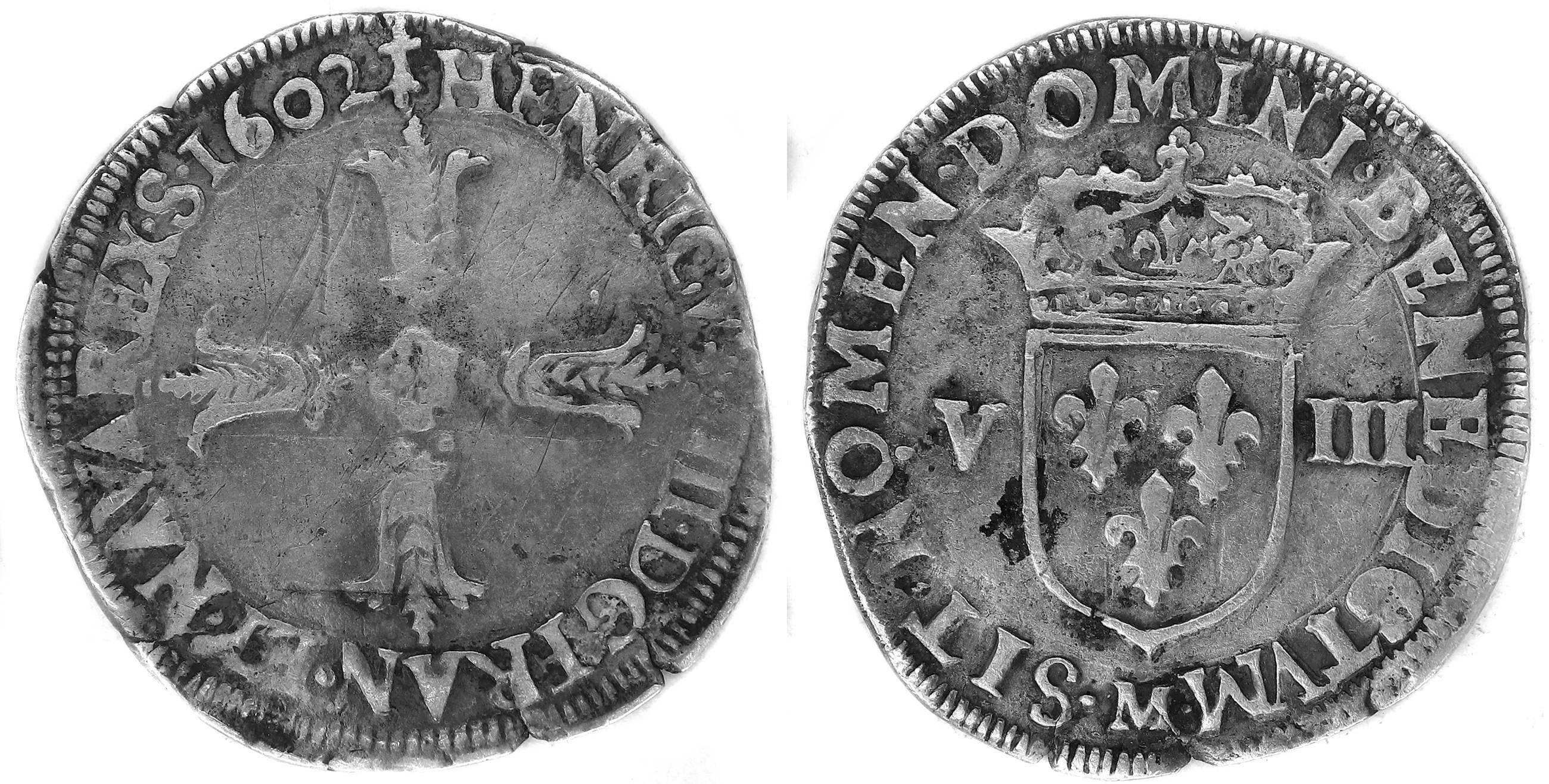 HENRI IV HUITIEME ECU 1602 TOULOUSE